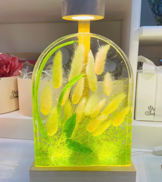 Đèn Hoa Epoxy - Hình vòm